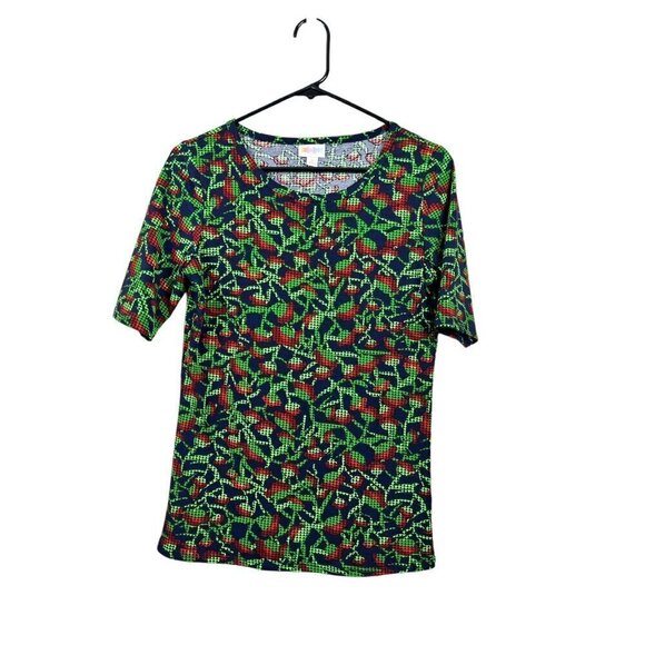 LuLaRoe Tops - LuLaRoe Gigi Women's Cherry Lime Green Top